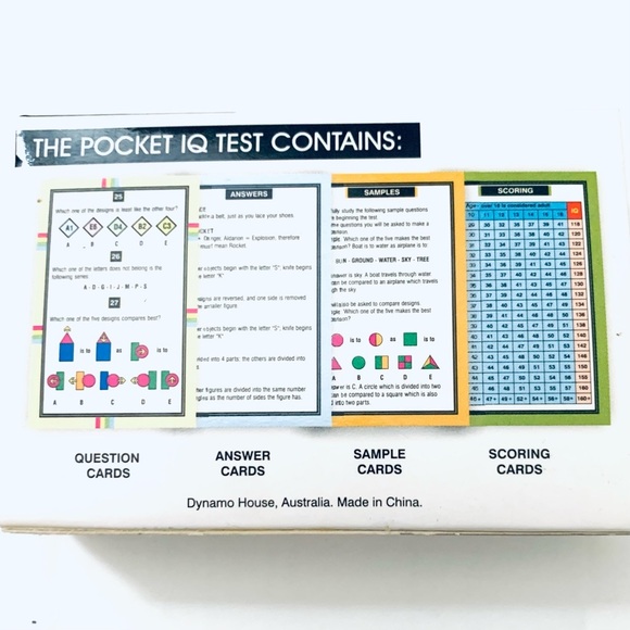 NPW-USA Pocket IQ Test Novelty - Picture 2 of 2